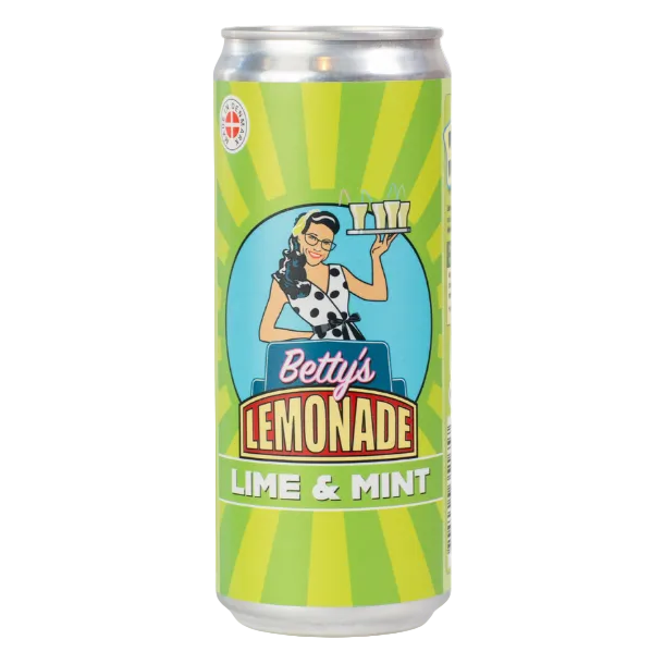 Betty's Lemonade, dåse - Lime & Mynte