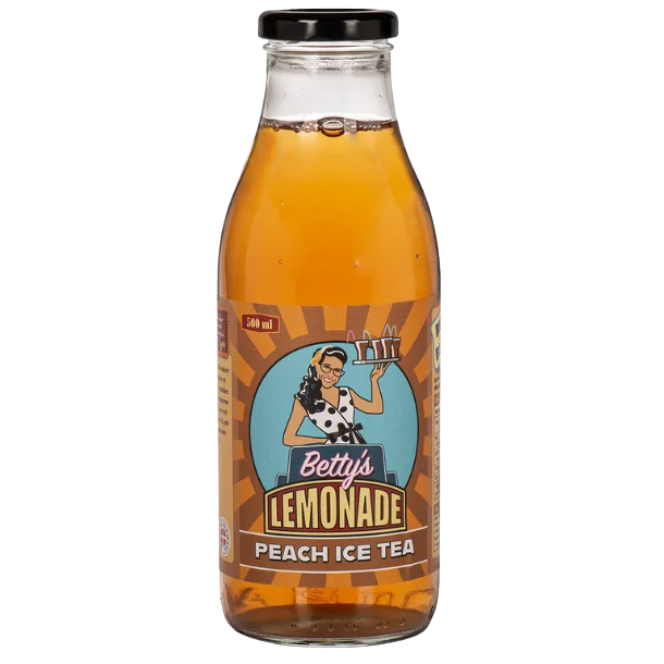 Betty's Lemonade, flaske - Peach Ice Tea
