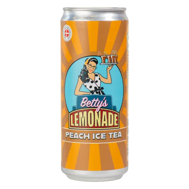 Betty's Lemonade, dåse - Peach Ice Tea